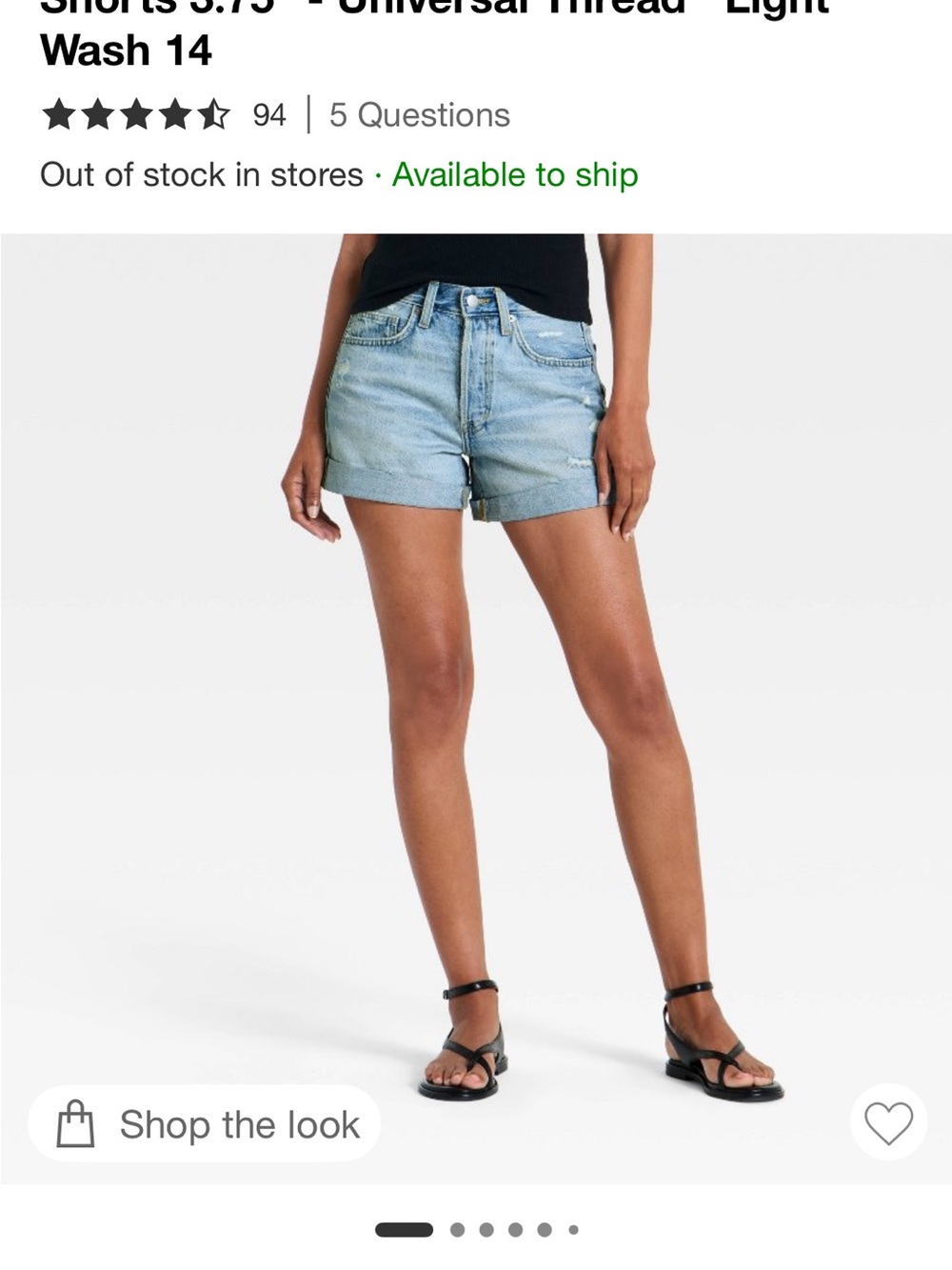 Universal Thread Jean Shorts - Picture 4 of 4